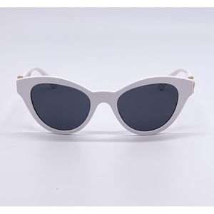 White Versace sunglasses style # 4435 cat eye